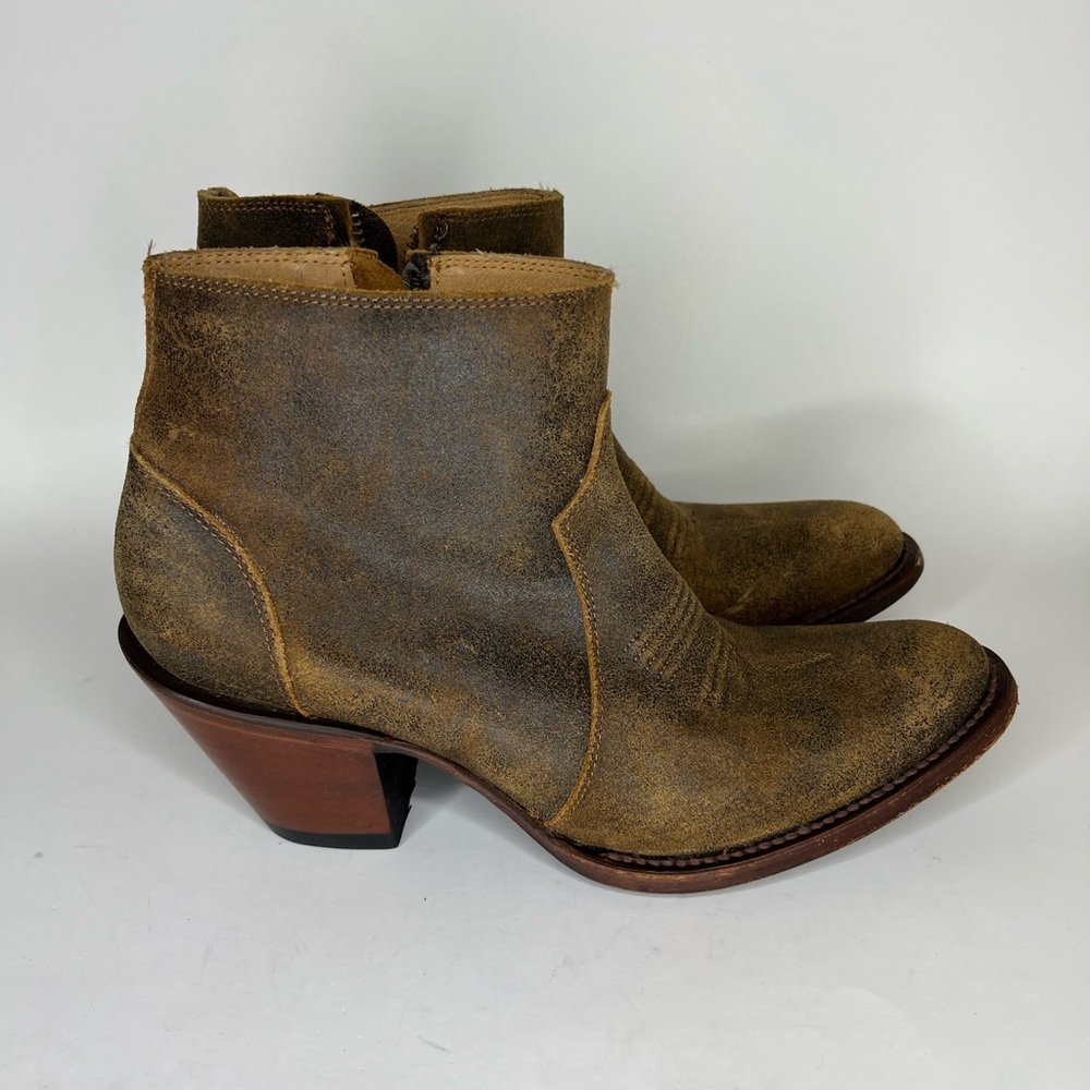 shyanne Ankle Boots Women Size 8.5M Heels Zip Booties Made In Mexico
